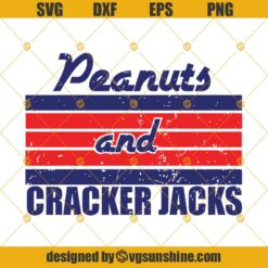 Peanuts And Cracker Jacks Svg, Baseball Clipart, Svg Dxf Eps Png Cut Files Clipart Cricut Silhouette