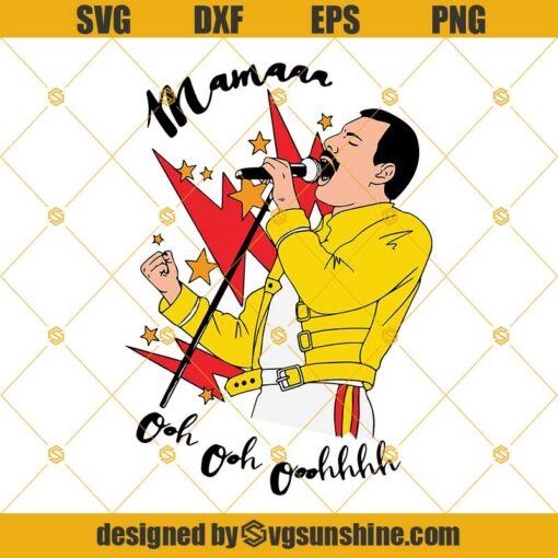 Freddie Mercury Mama Svg, Happy Mothers Day T Shirt Svg, Mothers Day Gift, Mother Svg, Gift For Mom, Freddie Mercury Svg Png Dxf Eps