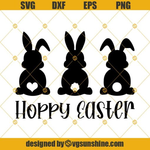 Hoppy Easter Svg Png Dxf Eps Instant Digital Download