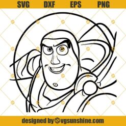 Buzz Lightyear Toy Story Detailed Silhouette Outline Cameo Outline Svg Design Logo Png Clipart Cutting Design Cricut