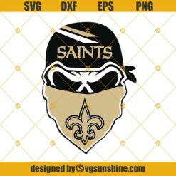 New Orleans Saints Skull Svg, Sport Svg, New Orleans Saints, Saints Svg, Saints Skull Svg, Saints Nfl, Saints Logo Svg, Skull Svg Png Dxf Eps