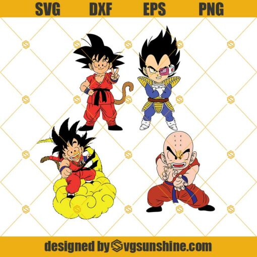 Dragon Ball Z Svg Bundle, Vegeta Svg, Son Goku Svg, Cadic Svg, Japanese Manga Anime, Cartoon Lover Gift Svg Png Dxf Eps Files For Cricut And Silhouette