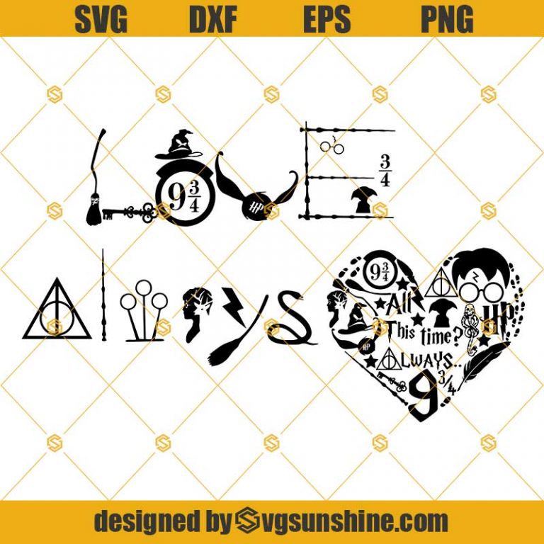 Harry Potter Inspired Love Svg, Harry Potter Inspired Always Svg, Harry ...