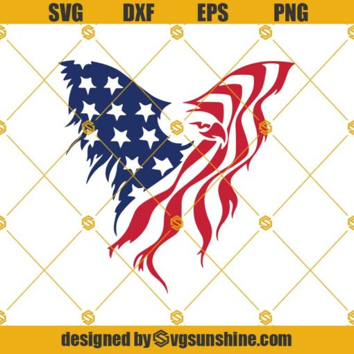 American Flag Eagle SVG PNG DXF EPS Files For Silhouette,Eagle SVG, American Flag Svg