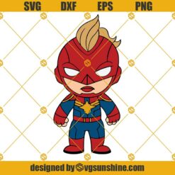 Captain Marvel SVG PNG DXF EPS Files For Silhouette, Captain Marvel SVG, Marvel SVG, Avengers SVG