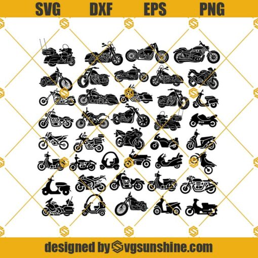 Motorcycle Biker SVG PNG DXF EPS Files For Silhouette, Motorcycle Svg Biker Svg