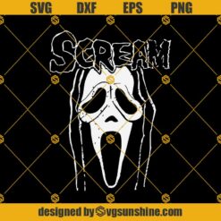 Scream SVG PNG DXF EPS Files For Silhouette, Scream SVG, Ghostface Digital File Download, Horror Movie Killers SVG, Scream Halloween SVG