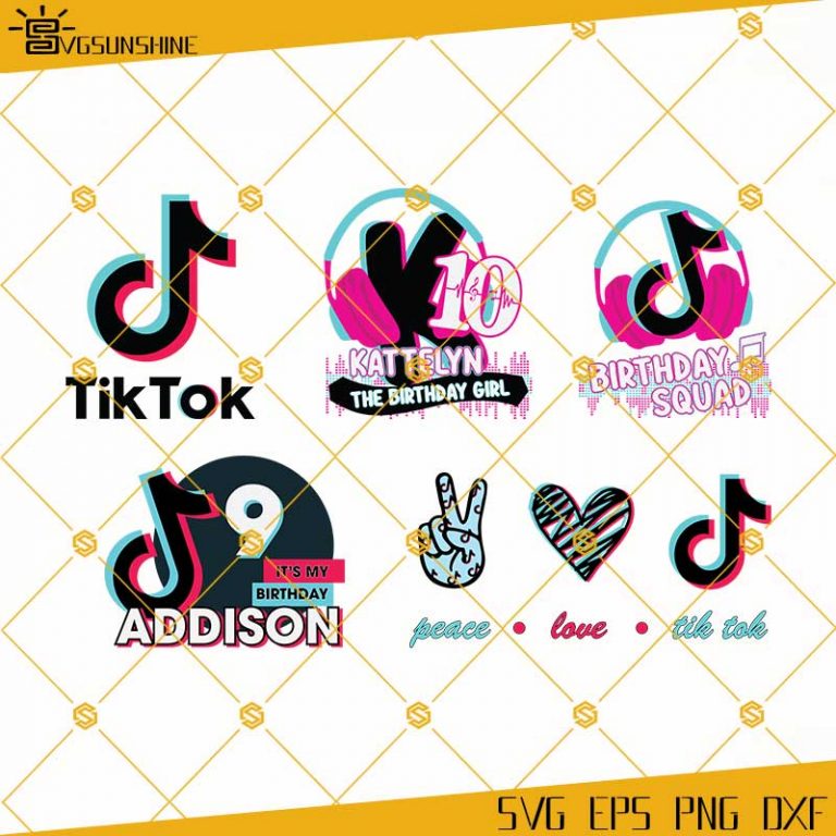 Tiktok SVG Bundle Digital Download, TikTok SVG, TikTok PNG, TikTok EPS ...