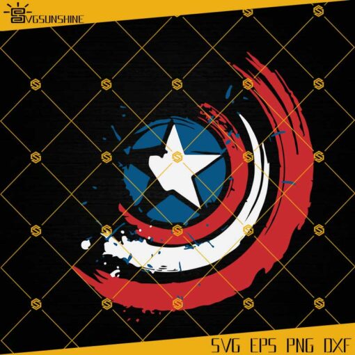 Captain America Logo SVG DXF EPS PNG Clipart Cricut Silhouette
