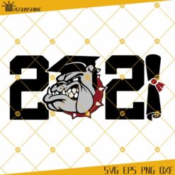 2021 Bulldog Senior SVG, 2021 Bulldog Graduate Vinyl Cut File, Bulldog Graduation SVG Cut File