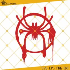 Miles Morales Spider Spray Paint  SVG DXF EPS PNG Clipart Cricut Silhouette