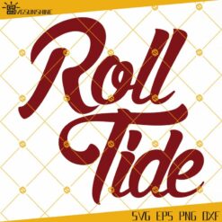 Roll Tide Retro Leopard Print SVG, Alabama Crimson Tide SVG, Roll Tide SVG
