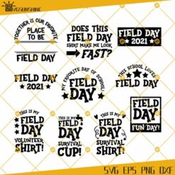 School Field Day SVG And Cut File Designs For Crafters, Field Day SVG Bundle