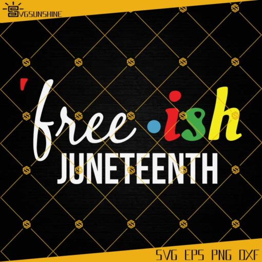 Free-ish Juneteenth SVG DXF EPS PNG Clipart Cricut Silhouette