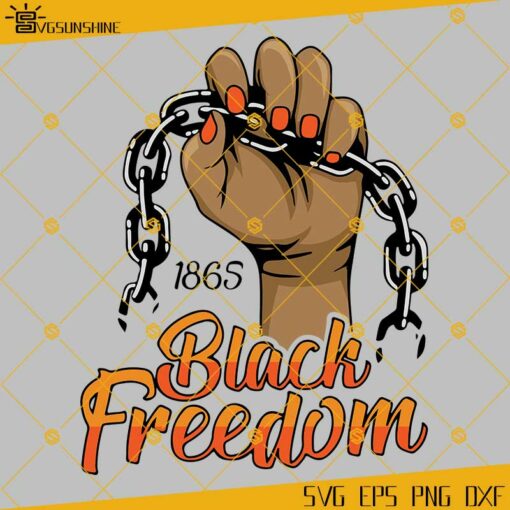 Juneteenth 1865 Black Freedom SVG PNG DXF EPS