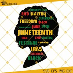 Juneteenth Freedom Emancipation SVG, Black Woman SVG, Black History SVG PNG DXF EPS