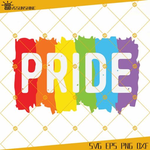 Pride LGBT Rainbow SVG PNG DXF EPS, Cricut Cut File, Clipart Digital File