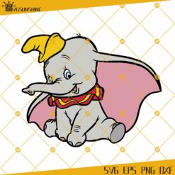 Dumbo SVG, Dumbo Baby SVG, Dumbo Cut File, File Silhouette, Printable File, Clipart