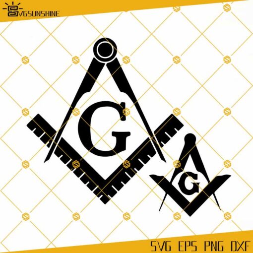 Freemason Templar Masonic Masonry Symbol SVG DXF EPS PNG Clipart Cricut Silhouette