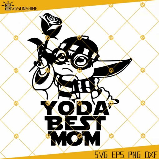 Baby Yoda Happy Mothers Day SVG, Mom SVG, Mothers Day SVG, Baby Yoda SVG, Yoda Best Mom SVG
