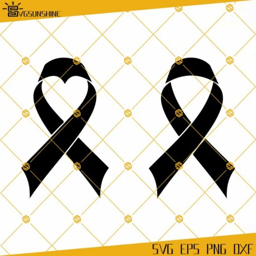 Awareness Ribbon SVG, Cancer Ribbon SVG PNG DXF EPS