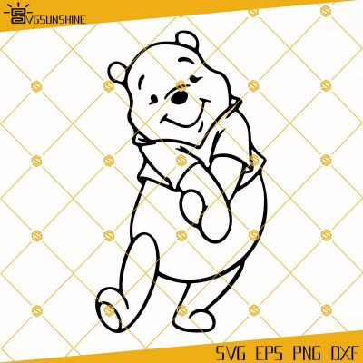 Disney's Winnie The Pooh SVG, Winnie The Pooh Clipart, DXF, PNG, Pooh ...