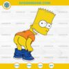Bart Simpson Svg, Kiss My Ass Svg , Funny Svg