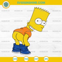 Bart Simpson Svg, Kiss My Ass Svg , Funny Svg