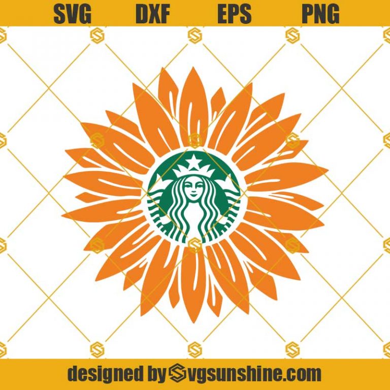 Sunflower Starbucks Svg, Sunflower Svg, Starbucks Cup Svg