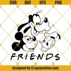 Disney Friends Svg, Family Svg, Friends Svg, Cartoon Svg