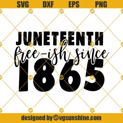 Juneteenth Free-ish Since 1865 Svg, Juneteenth Day Black History Svg