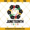Juneteenth Supportive Black African American Svg, Freedom Day, Juneteenth Svg