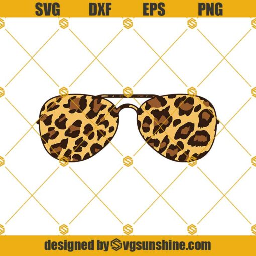 Leopard Print Sunglasses Svg, Sunglasses Svg, Sunglasses Leopard Print Svg