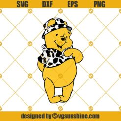 Layered Svg, Winnie the Pooh Svg, Grouped svg, Winnie svg, Piglet Svg, Cow Print Svg, Disney Cow Svg, Disney Cow Print Svg