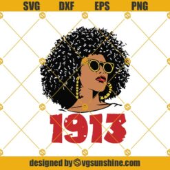 Afro Girl 1913 Black Girl SVG, Black Woman Svg, Afro Girl Svg, Mother Day Svg, Mom Svg Digital File