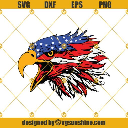 American Flag Eagle 4th Of July Svg, Eagle Svg, Eagle Flag Svg, American Flag Svg, Flag Svg, Patriotic Svg