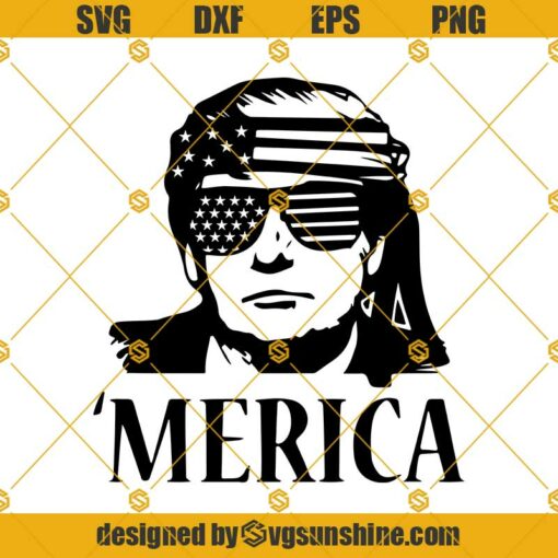 Trump Merica SVG, Trump SVG