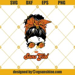 Just A Girl In Love With Her Suns SVG, Phoenix Suns SVG, Suns Girl SVG, NBA SVG
