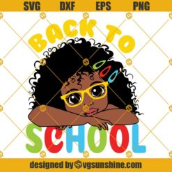 Black Girl Peek A Boo Svg, Black Girl Back To School Svg