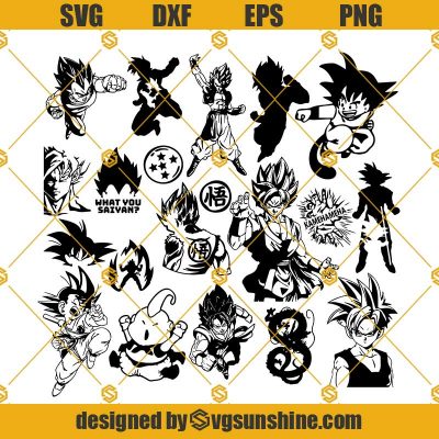 Dragon Ball Bundle Svg, Goku Svg