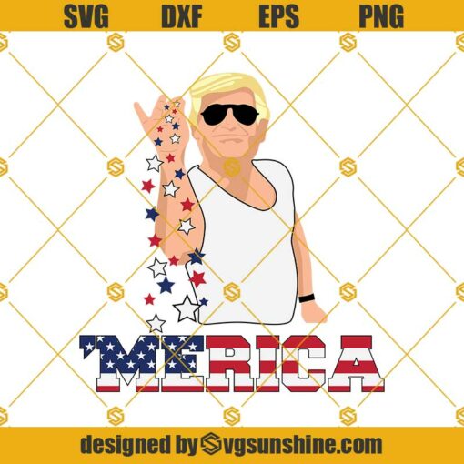 Trump Merica SVG, Trump Bae SVG, 4Th Of July SVG, Trump Salt Bae SVG, Merica Funny SVG