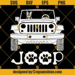Jeep With Dog Svg, Jeep Svg, Jeep Girl Svg, Jeep Car Svg