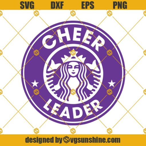 Cheerleader Starbucks Svg, Dance Svg, Cheerleader Coffee Svg