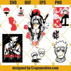 Naruto SVG, Naruto Vector, Naruto silhouette, Naruto SVG Bundle, Anime SVG, Anime Clipart