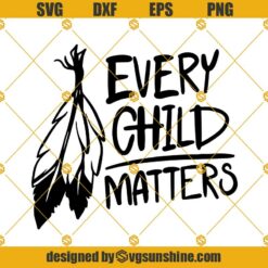 Every Child Matters SVG, Save Children Quote SVG, Children SVG, Feathers SVG, Child Awareness SVG