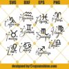 Zodiac Bundle Svg, Astrology Signs Svg, Zodiac Svg