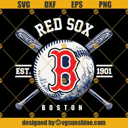 BOSTON RED SOX Svg, Baseball Team Est SVG