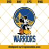 Mickey And Warriors Svg, Mickey Mouse Go Warriors SVG, Golden State Warriors Svg