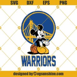 Mickey And Warriors Svg, Mickey Mouse Go Warriors SVG,  Golden State Warriors Svg