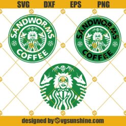 Sandworm Coffee SVG, Beetlejuice Starbucks Logo SVG Bundle, Beetlejuice SVG, Starbucks Monster SVG, Halloween SVG
